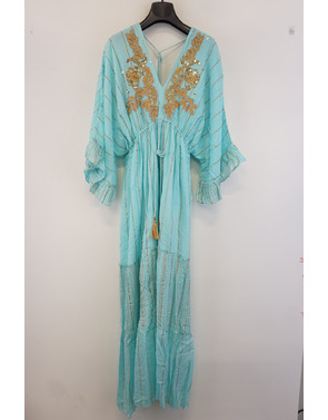 Garde-robe - Lang kleed - Turquoise