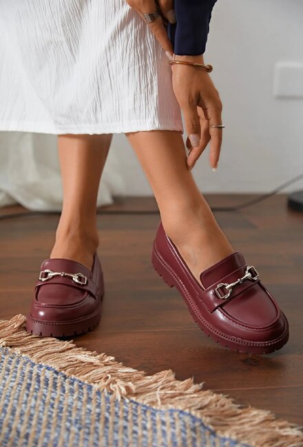 Garde-robe - MOCASSINS - Bordeaux