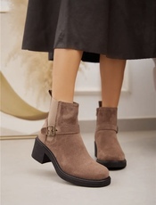 Garde-robe - Korte Laarzen - Taupe