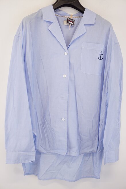 Garde-robe - Blouse - Wit-blauw