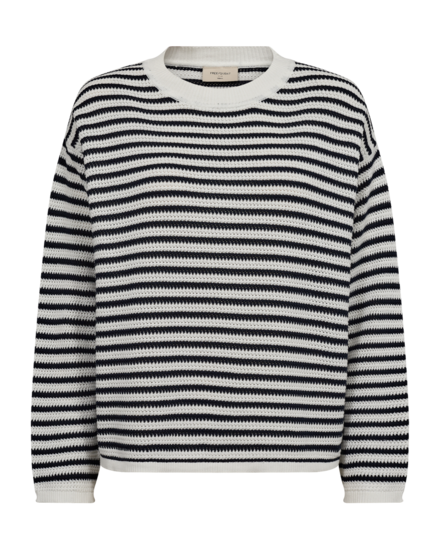 Free/quent - Pull - Marine-ecru