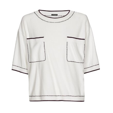 Caroline Biss - Pull - Wit-roze