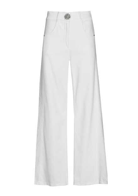 Caroline Biss - Lange Broek - Wit-roze