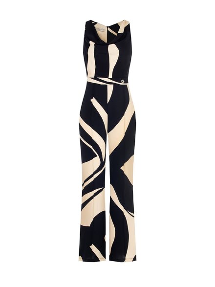 Rinascimento - Jumpsuit - Zwart-beige