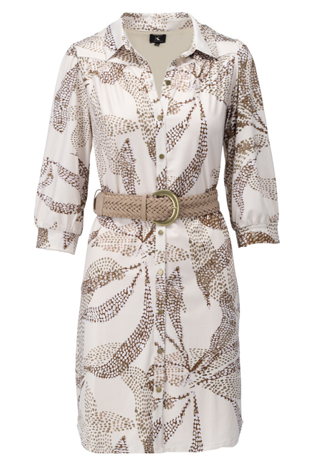 K-design - Kort Kleedje - Beige-ecru