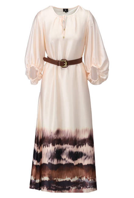 K-design - Lang kleed - Bruin-ecru