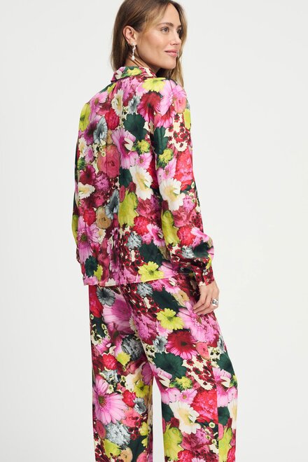 Pom Amsterdam - Blouse - Groen-roze