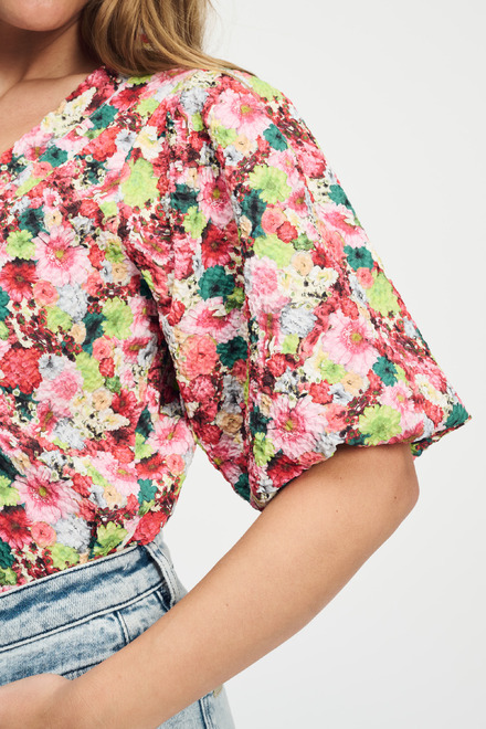 Pom Amsterdam - Blouse - Groen-roze