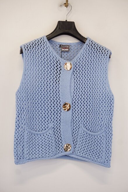 Garde-robe - Gilet - Blauw
