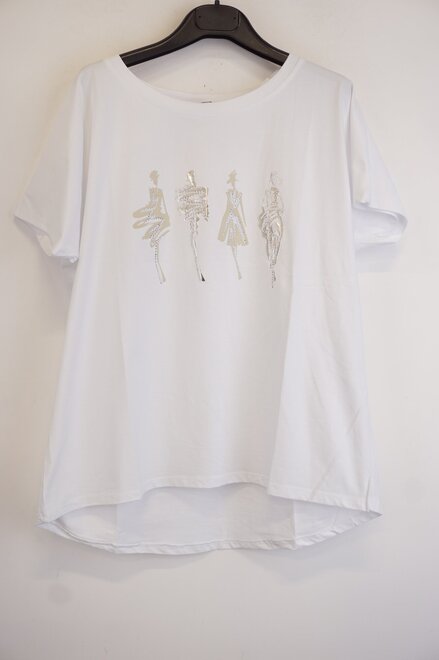 Garde-robe - T-shirt - Zilver