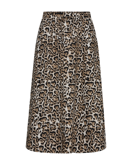 Free/quent - Halflange Rok - Zwart-beige
