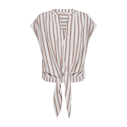 Free/quent - Blouse - Bruin-wit