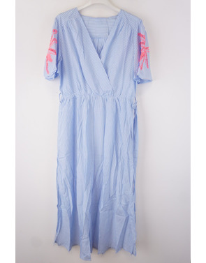 Garde-robe - Lang kleed - Blauw-roze
