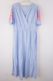 Garde-robe - Lang kleed - Blauw-roze