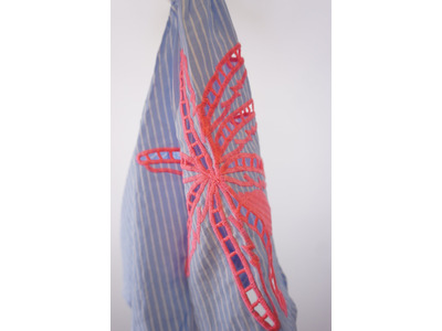 Garde-robe - Lang kleed - Blauw-roze