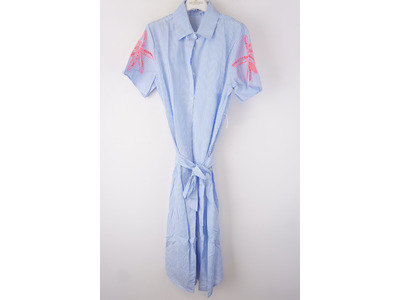 Garde-robe - Lang kleed - Blauw-roze