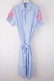 Garde-robe - Lang kleed - Blauw-roze