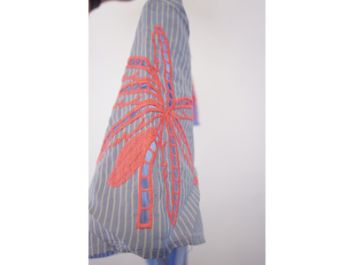 Garde-robe - Lang kleed - Blauw-roze