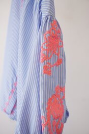 Garde-robe - Blouse - Blauw-roze