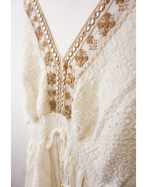 Garde-robe - Lang kleed - Ecru