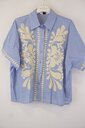 Garde-robe - Blouse - Blauw-beige