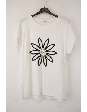 Garde-robe - T-shirt - Zwart-wit