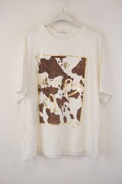 Garde-robe - T-shirt - Wit-bruin