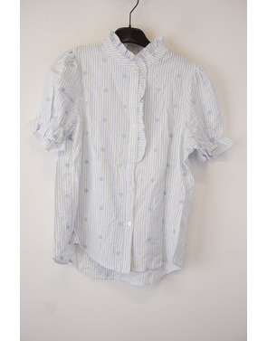 Garde-robe - Top - Wit-blauw