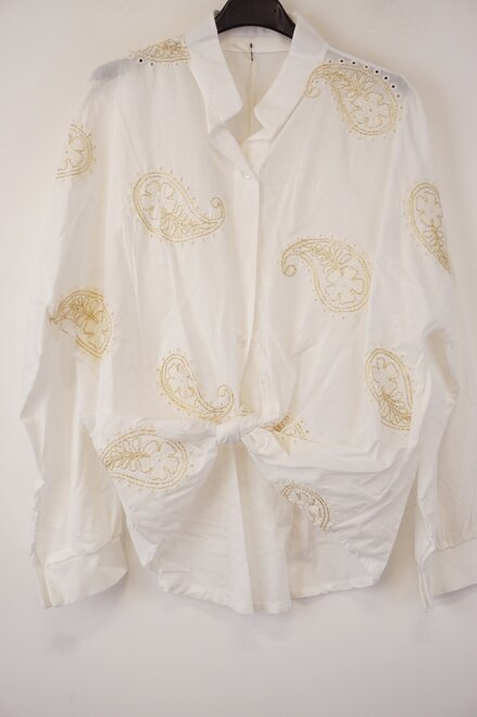 Garde-robe - Blouse - Goud-wit