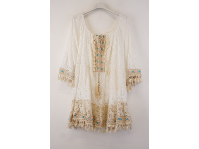 Garde-robe - Kort Kleedje - Munt-roze