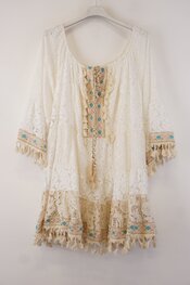 Garde-robe - Kort Kleedje - Munt-roze