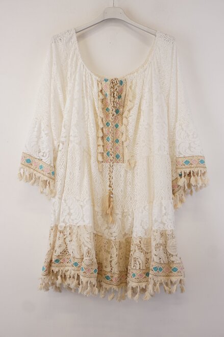 Garde-robe - Kort Kleedje - Munt-roze
