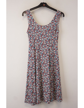 Garde-robe - Kort Kleedje - Blauw-rood