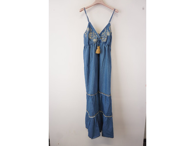 Garde-robe - Lang kleed - Jeans licht