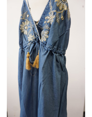 Garde-robe - Lang kleed - Jeans licht