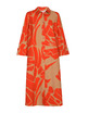Xandres - Lang kleed - Beige-rood