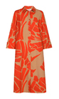 Xandres - Lang kleed - Beige-rood