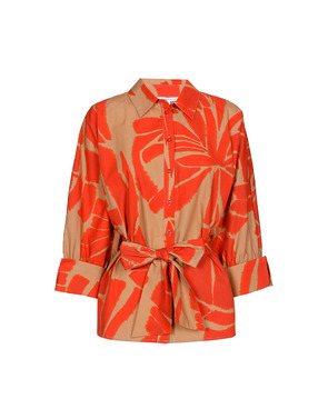 Xandres - Blouse - Beige-rood