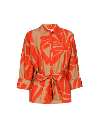 Xandres - Blouse - Beige-rood