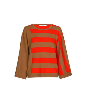 Xandres - Pull - Beige-rood