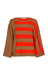 Xandres - Pull - Beige-rood