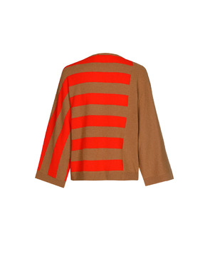 Xandres - Pull - Beige-rood