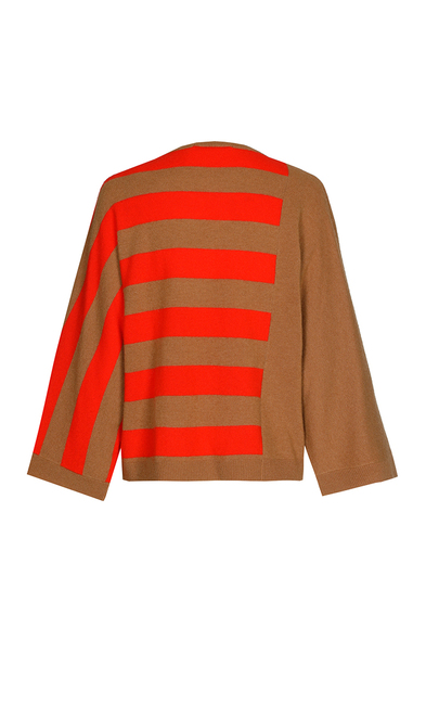 Xandres - Pull - Beige-rood