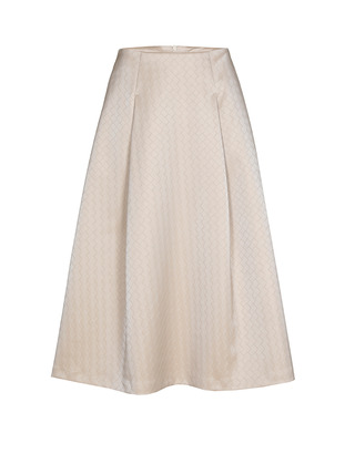 Xandres - Halflange Rok - Beige