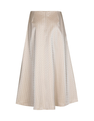 Xandres - Halflange Rok - Beige