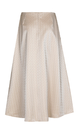 Xandres - Halflange Rok - Beige