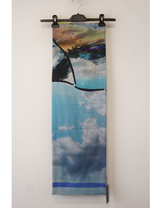 Caroline Biss - Sjaals - Blauw