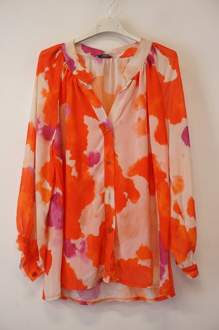 Garde-robe - Blouse - Fushia-oranje