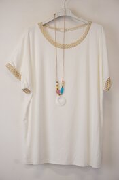 Garde-robe - T-shirt - Goud-wit