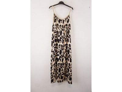 Garde-robe - Lang kleed - Zwart-beige